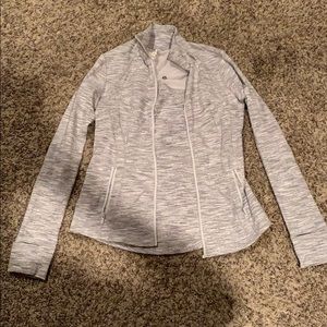 Lululemon light grey zip up- barely worn 😍